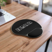 Load image into Gallery viewer, BLACK Mouse Pad With Wrist Rest