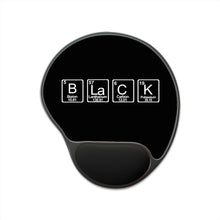 Load image into Gallery viewer, BLACK Mouse Pad With Wrist Rest